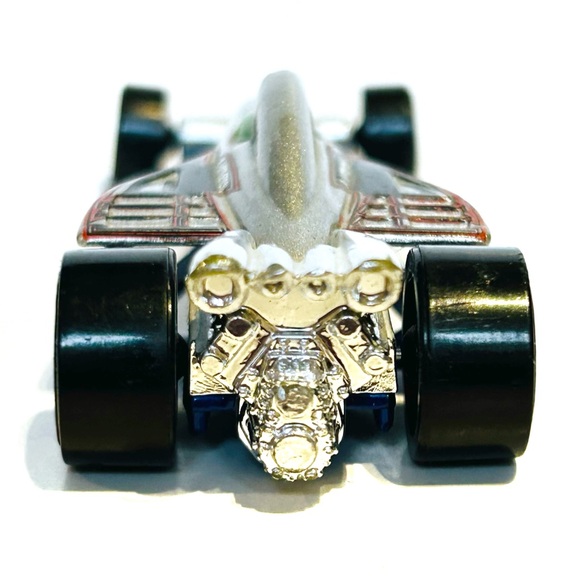 Vintage 2000 Hot Wheels Die Cast Race Cars Greased Lightnin Jet Threat Blue Red - Picture 5 of 16